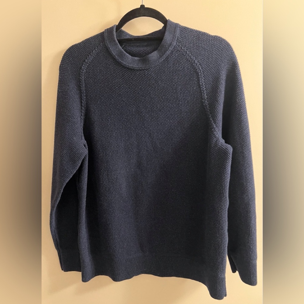 lululemon athletica Deep Blue Crew Neck Sweater